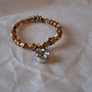 Elegant Gold and Silver Women's Ring